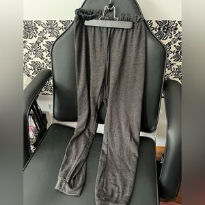 Grey jogger style sweatpants